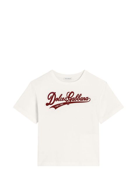 T-shirt con logo DOLCE & GABBANA KIDS | L4JTHV G7Q2WW0111